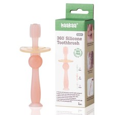 360  Silicone Baby Toothbrush   100 Soft Food Grade Silicone, BPA-Free, Suct...