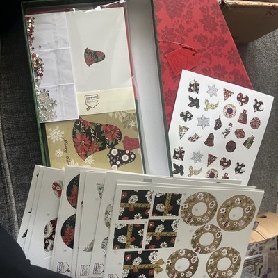 Weihnachtskarte erstellen und basteln komplettes Set. Nagelneu verpackt