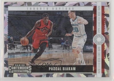 2020-21 Panini Contenders Suite Shots Cracked Ice 4/25 Pascal Siakam #23 7y2