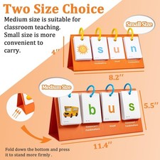 Phonics Flash Cards Learn to Read CVC Word Builder Games, Sight Words Games f...