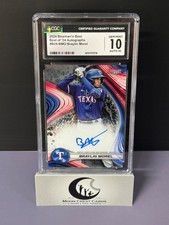 Braylin Morel (Auto | CGC 10/10 | On Card) -- 2024 Bowmans Best | Texas Prospect