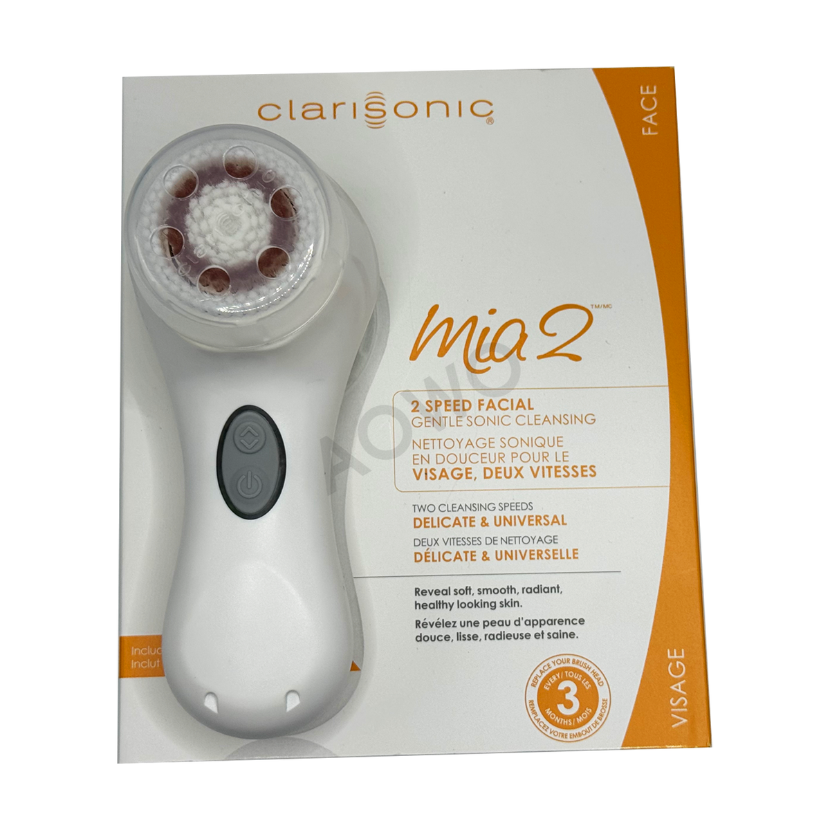 Clarisonic Mia 2 Sonic Facial Skin Cleansing Brush System,2 Speeds