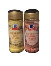 Bridgerton Finishing Sugar Strawberries and Cream, Sweet Lemon McCormick Limited