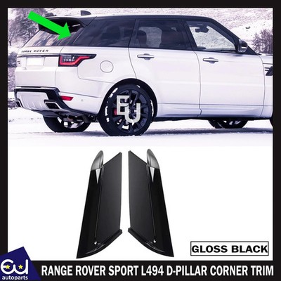 FÜR RANGE ROVER SPORT L494 D-SÄULE HINTEN LH+RH SEITENECKE VERKLEIDUNG SCHWARZ 14+