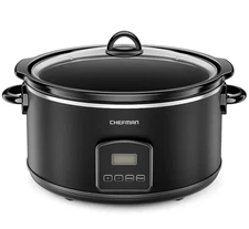 Chefman 8 qt. Digital Slow Cooker, SALE NEW, FREE SHIPPING US