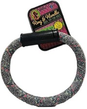 Dog Rope Toss Fetch Tug Play Multi Color Neons Toy Promotes Dental Hygiene PT4 