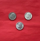 (3) 1964 D Roosevelt Dime 10c - 90% Silver US Dime 10 Cent Red Lot