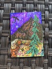 ACEO Original, Hobbit Home With A Dragon Flying At Night. Abstract Emberandpaint — photo 5