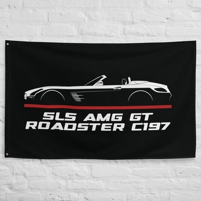 SLS AMG GT Roadster C197 2010-2014 Car Flag 3x5ft Banner Auto Gear Gift