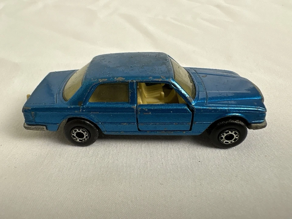 De colección 1979 Matchbox Superfast Mercedes 450 SEL Azul Nº 56 Lesney Inglaterra Foto 3 de 4