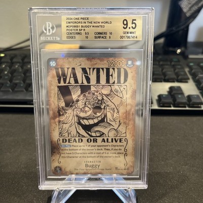 Buggy Wanted SP One Piece 2024 OP09 051 BGS 9.5 Eng Mint One Piece Card Game