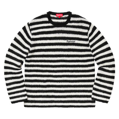 Supreme FW19 Stripe Mohair Sweater Size Medium 2019 Kurt Cobain