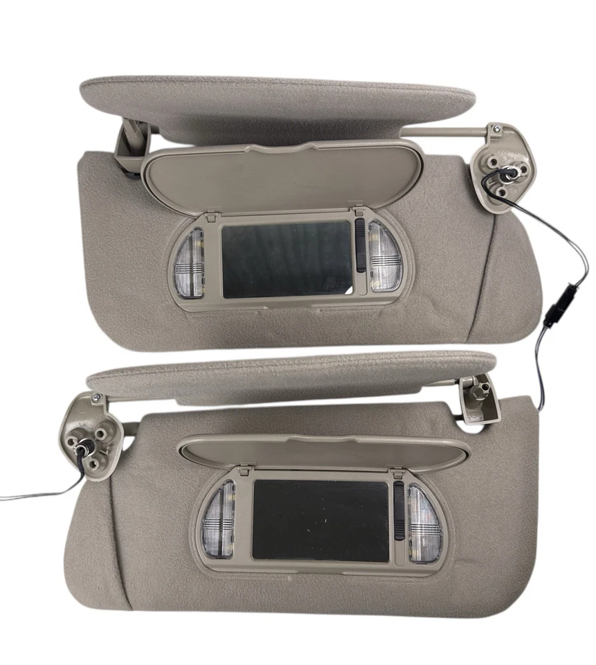 Parasoles de cachemir Cadillac DeVille 00-05 OEM CON LUCES Y ESPEJOS A+ estado Foto 3 de 4