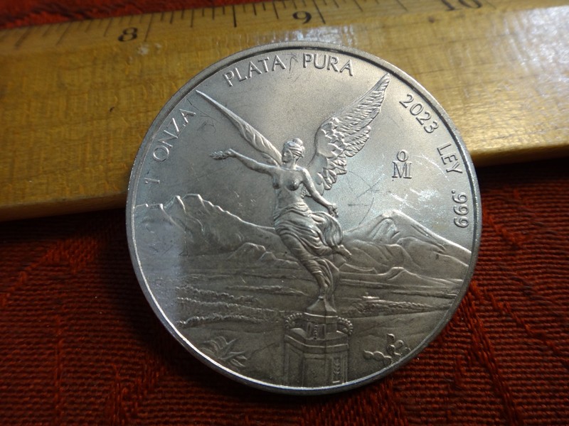 2023 Mexico Silver Libertad 1 Oz 0.999 Silver Coin (Impaired) - No Reserve