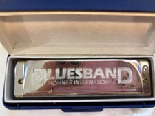 Vintage Hohner Blues Harp MS Harmonica Germany 10 Hole Used Nice Shape Clean.