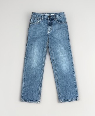 Osh Kosh Bgosh Kids Boys' Sz 7R STR Classic Denim Blue Jeans Med Wash Adj. Waist