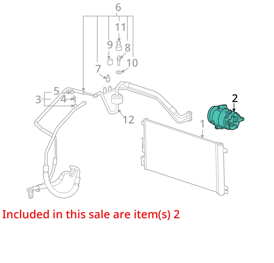 GM COMPRESOR KITA/ (SLP) 19418189 NUEVO OEM 19418189 Foto 3 de 4