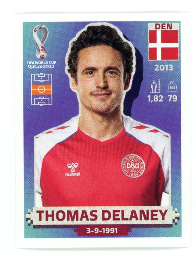 2022 Panini FIFA World Cup: Qatar 2022 Stickers Thomas Delaney #DEN11