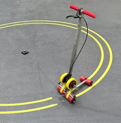 Parking Lot Delineator Paper Track Epoxy Resin Stadium Painter Paste Machine