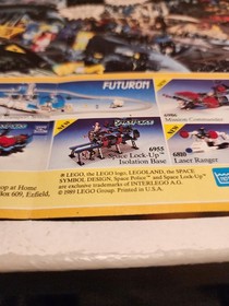 Vintage (1989) LEGO SPACE Futuron Space Police Blacktron Sets Poster - RARE