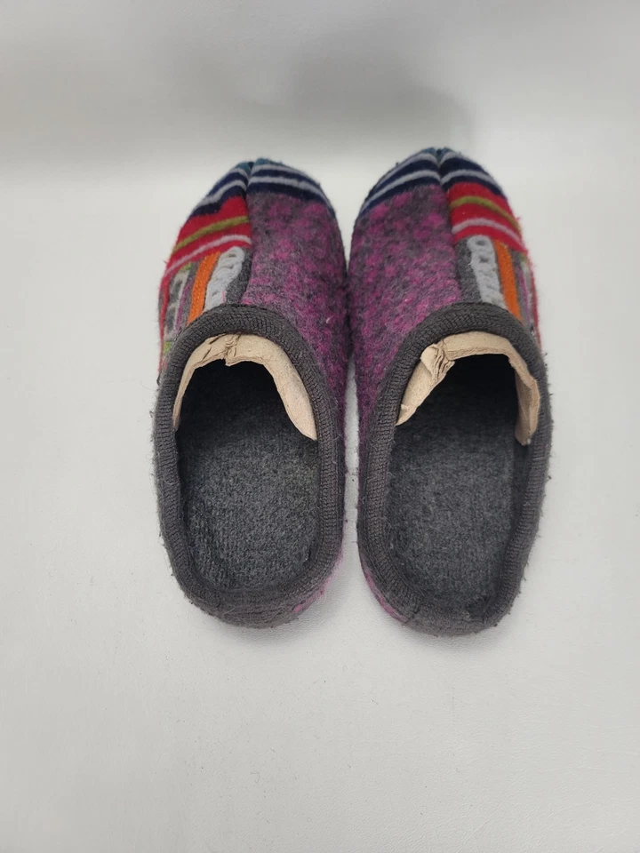 Zapatillas Haflinger Calypso Mujer EU 39 US 8.5 Lana Sin Cordones Zapatos de Casa Coloridos Foto 4 de 4