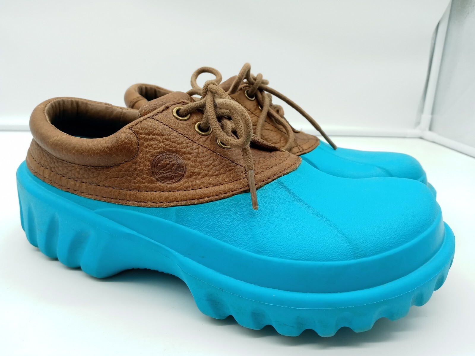 Crocs Axle Islander Boat Shoes Leather 