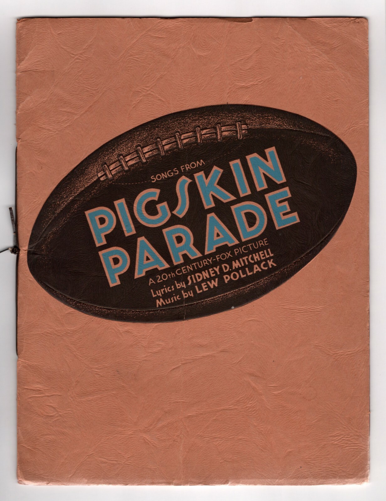 Judy Garland (Film Debut) "PIGSKIN PARADE" Lew Pollack 1936 Movie Songbook