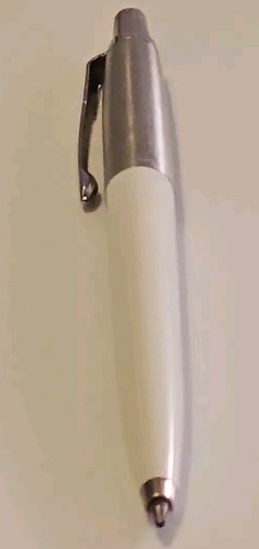 Parker Pen Jotter Calendario Perpetuo Penna a Sfera Bianco Argento Vintage Inghilterra - Foto 6 di 9