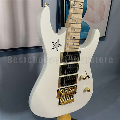 Custom Jersey Star KRS ST Electric Guitar Superstrat Richie Sambora Alpine White