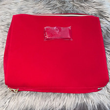 NEW Estee Lauder Red Velvet Bow Cosmetic Makeup Bag Train Travel Case Only 2020
