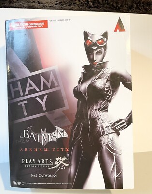 Batman Arkham City   Catwoman No.2 Kai Play Arts Action Figure Box Excellent!
