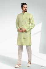 Indian Wedding Designer Traditional Ethnic Wear Kurta Payjama Long Jacket India