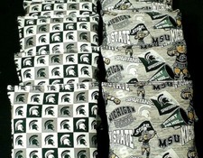 MICHIGAN State UNIVERSITY MSU CORNHOLE BEAN BAGS 8 ACA Regulation Game