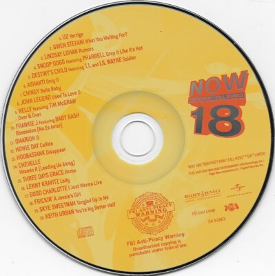 Now That's What I Call Music! 18 by Various Artists CD Mar-2005