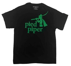 Authentic Silicon Valley Pied Piper Official Logo Licensed Men T-Shirt Black New | eBay
