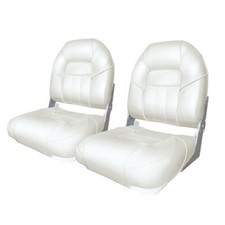 2 X Premium Centurione Barca Sedili - Bianco Stile By Midmarine