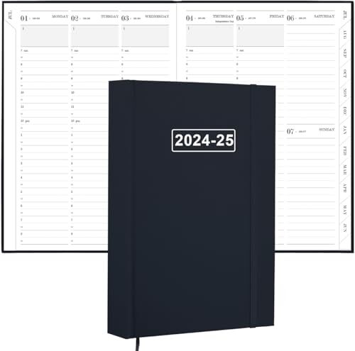 2024-2025 Appointment Book & Planner - Daily Hourly Planner from July Black - Bild 1 von 7