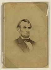 8" x 10" 1860 Photo Lincoln Photograph of reproduction of engraving