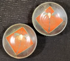 Front Ave Pottery & Tile Pot Dragonfly Flower Green St Paul MN by MJ Schmith