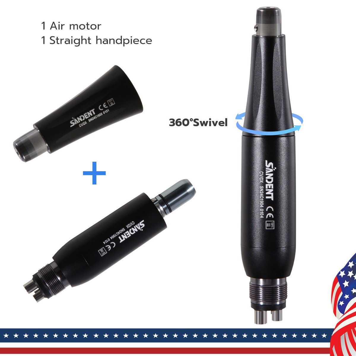 【Adz】HOU MofaKeyboardCaseiPadAir/Pro 360° Swivel Dental Hygiene Prophy Handpiece Air Motor 4