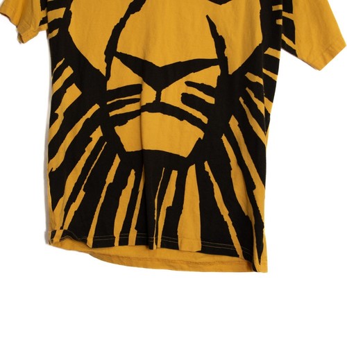 Lion King Broadway Graphic Tee Shirt Youth Large Gold & Black Cotton Casual - Picture 4 of 10