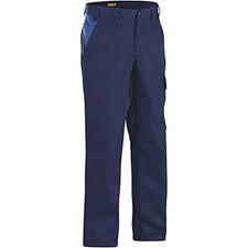 Blaklader Trousers 1404 Size 32/33 Metric Size C146 Navy Blue/Blue