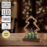 Led Deko Jute-Weihnachtsbaum Tannenbaum Weihnachtsdeko Dekobaum Timer Christbaum