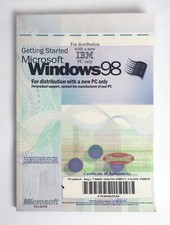 Vintage Microsoft Windows 98 Getting Started Manual for IBM PC
