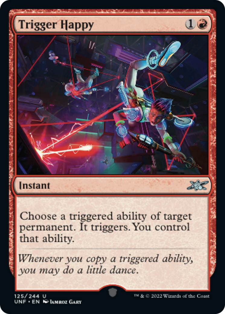 TRIGGER HAPPY x4 mtg NM-M Unfinity 4 Unc