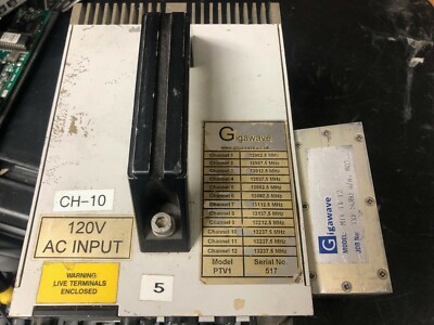 Gigawave PTV1 Receiver Control 13237.5 MHz, w/ mtv tx 12  ntsc 500mw transmitter