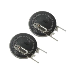 2x  CR-2032/VBN 3V Lithium Coin Battery Vert 2 PC Pins Electro Memory