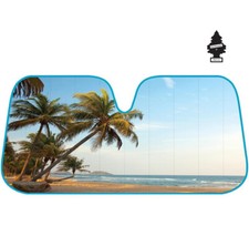 For Chevy New Large 57x27 Beach Car Windshield Popups Sunshade Bundle
