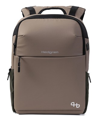 Hedgren Tram 2 Compartment Backpack 15,4'' RFID Rucksack Vintage Beige Eco