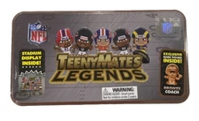 2024-25 NFL TeenyMates Legends Series 3 Collectors Tin w/ 3 Packs & Bronze Coach